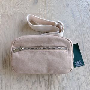 🆕 Nude Tan Fanny Pack, Bum Bag, Crossbody with Cream Strap
